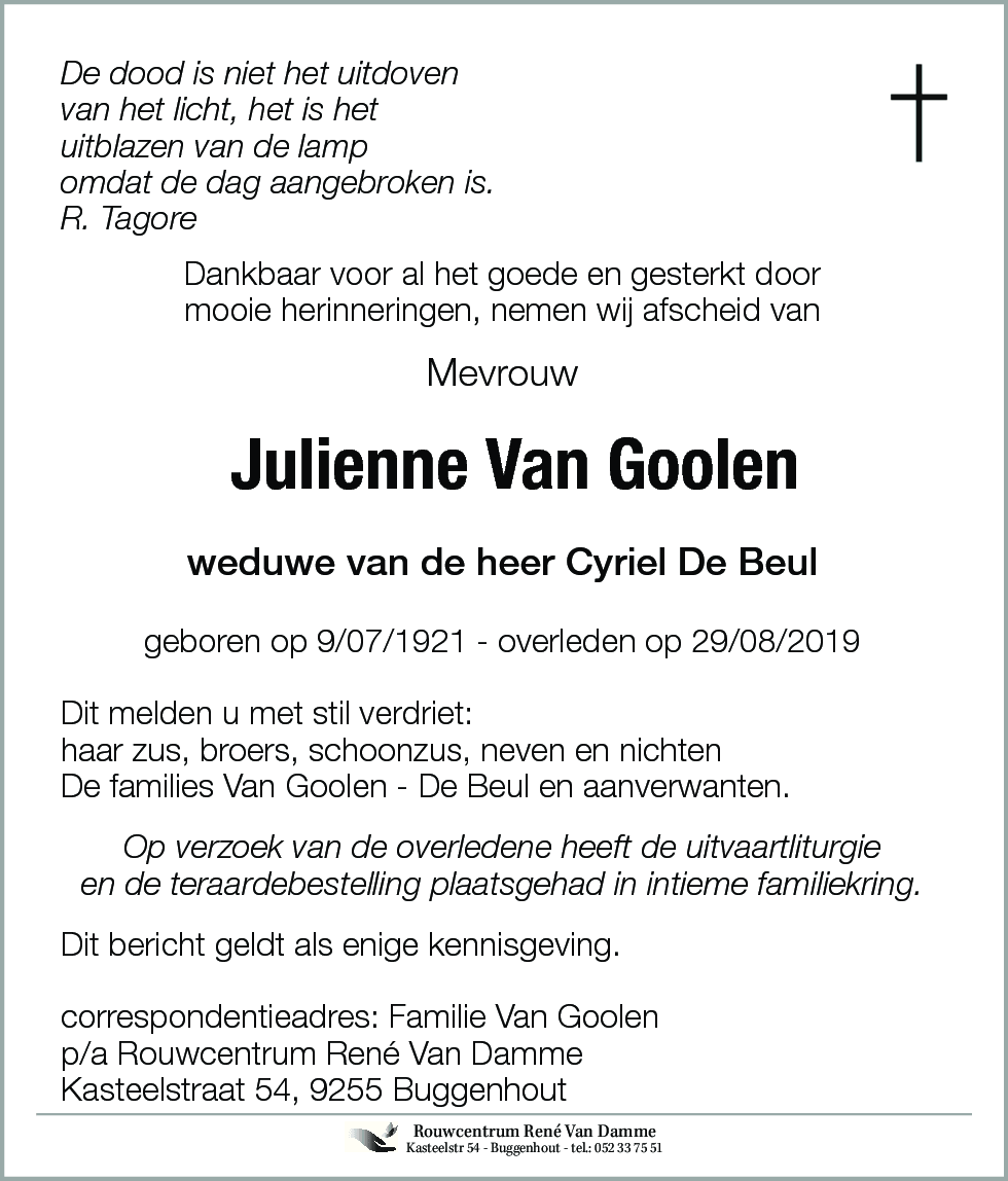 Julienne Van Goolen