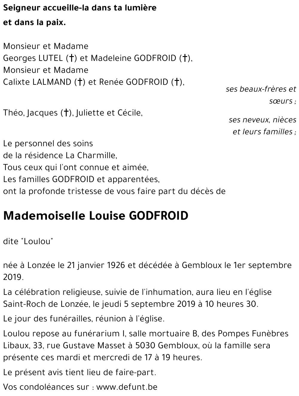 Louise GODFROID