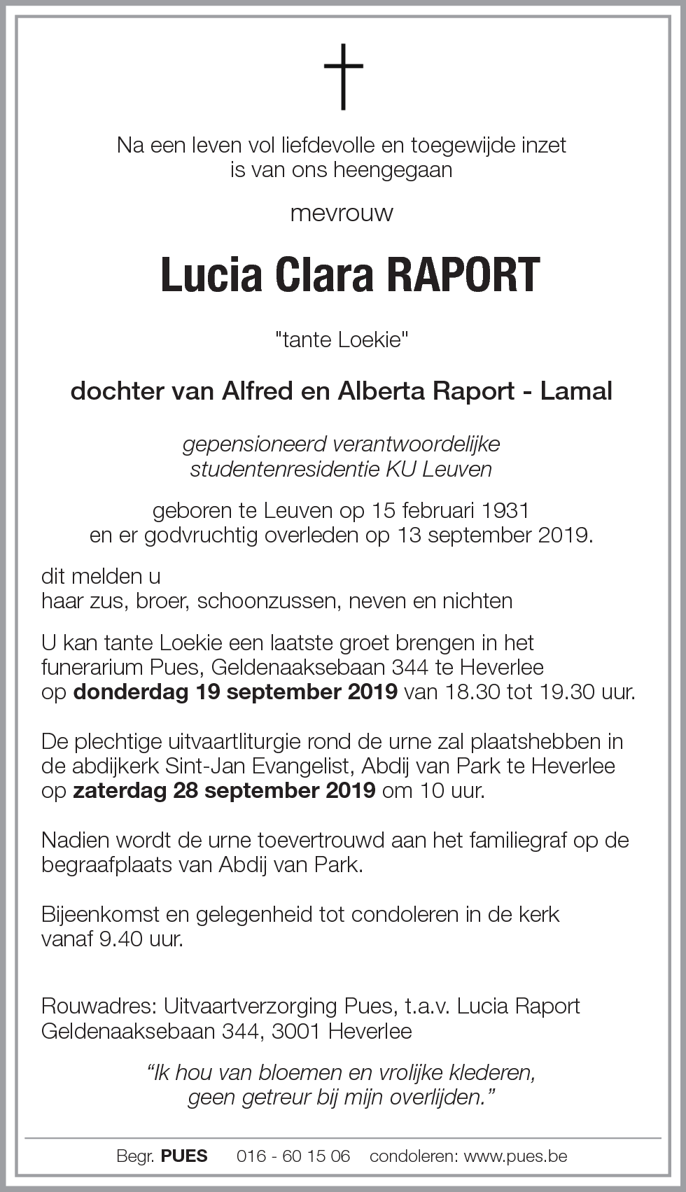 Lucia Clara Raport