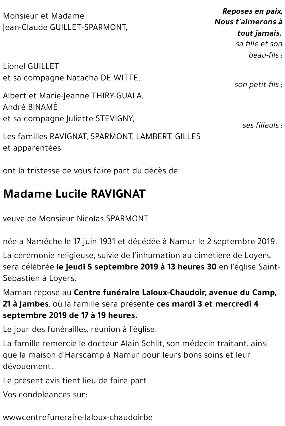 Lucile RAVIGNAT