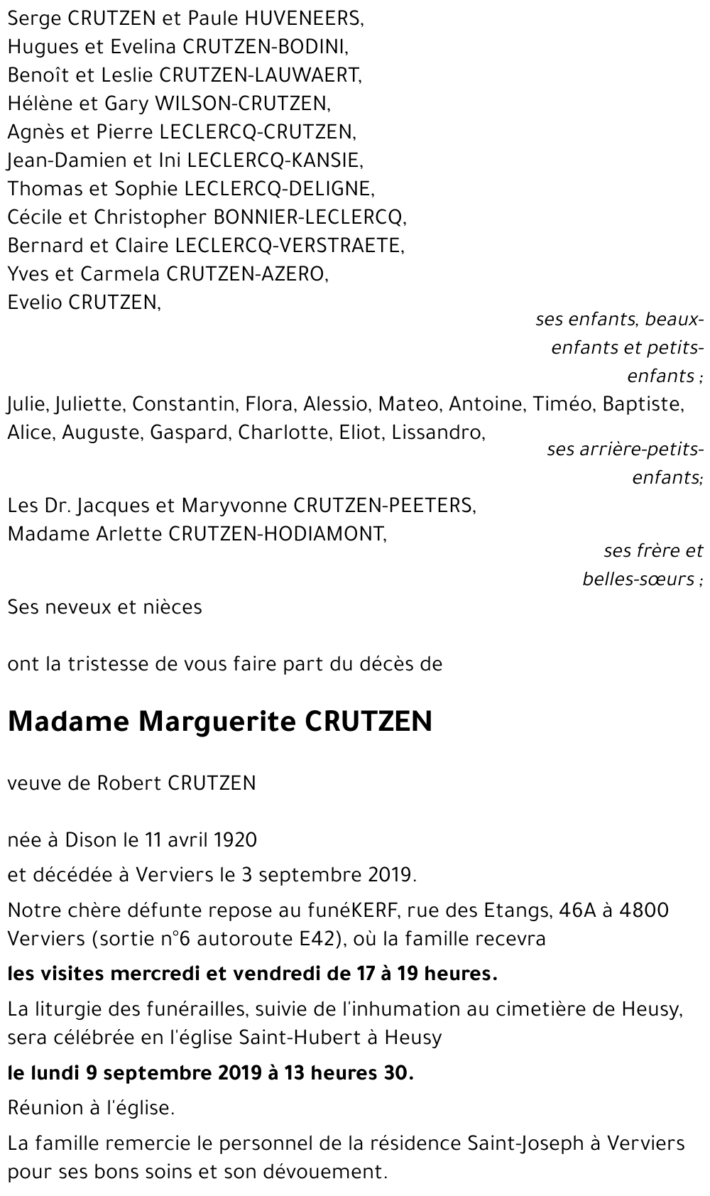 Marguerite CRUTZEN