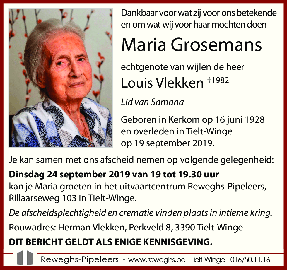 Maria Grosemans
