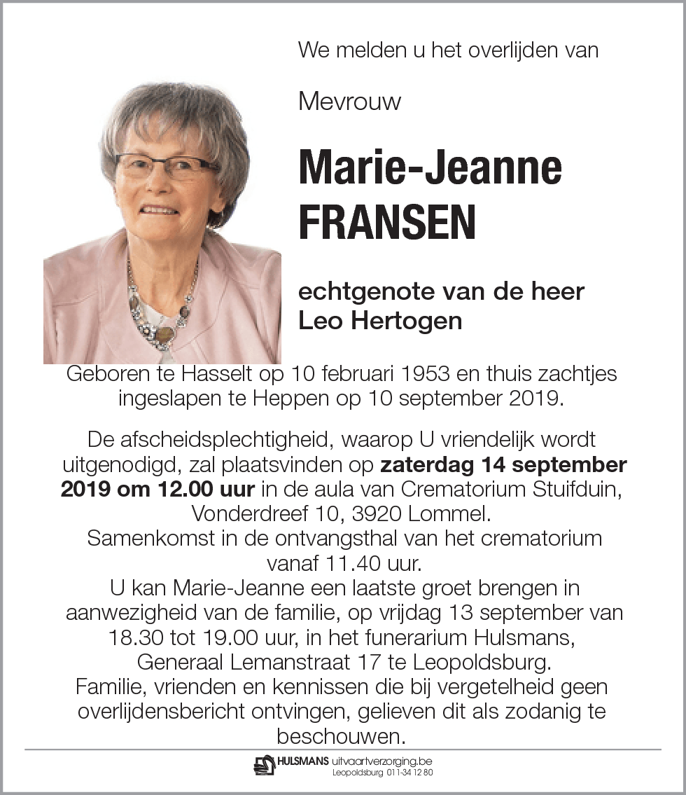 Marie-Jeanne Fransen