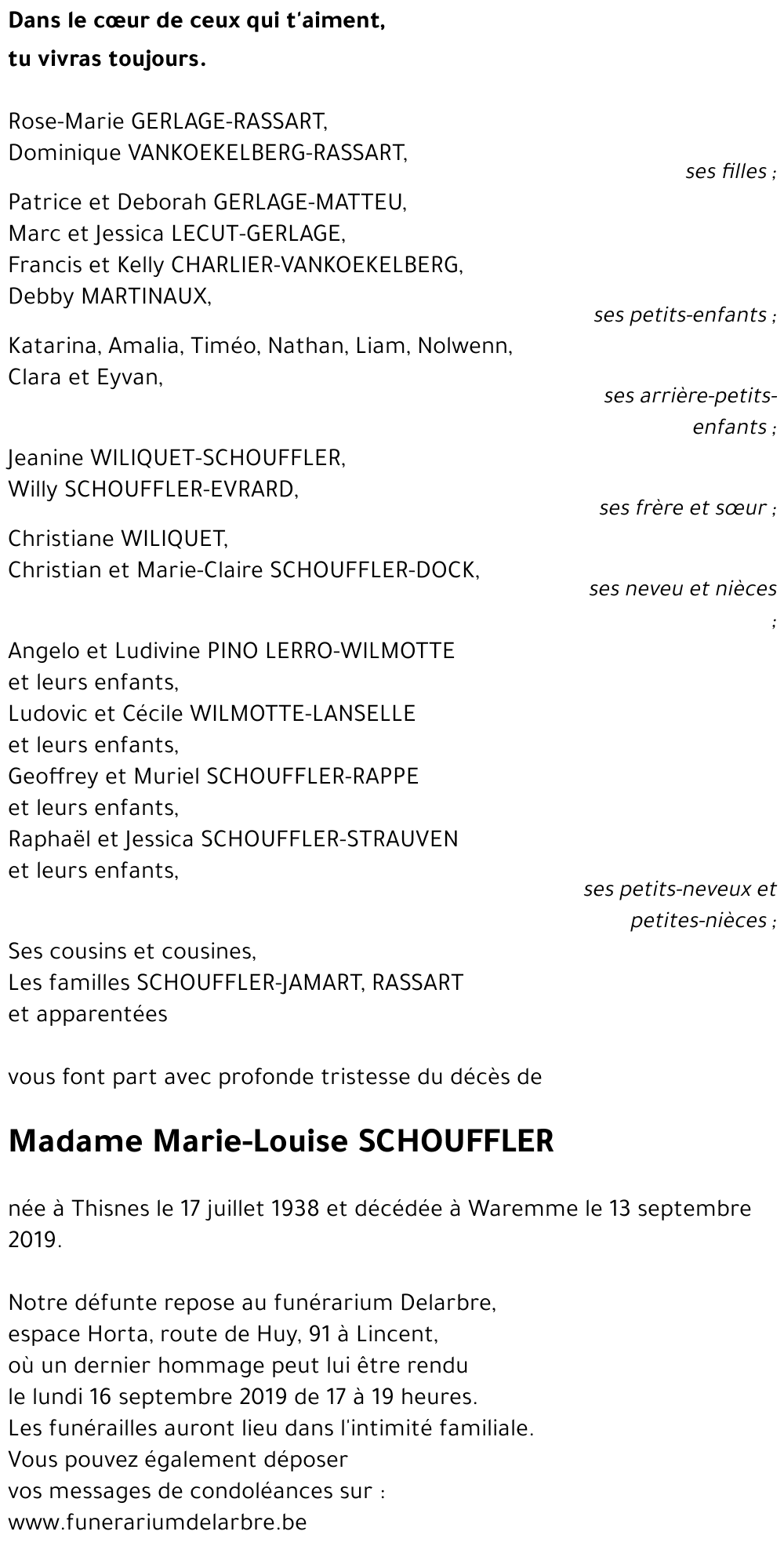 Marie-Louise SCHOUFFLER