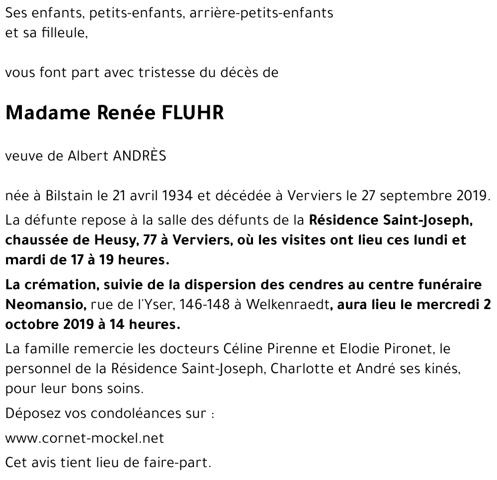 Renée FLUHR