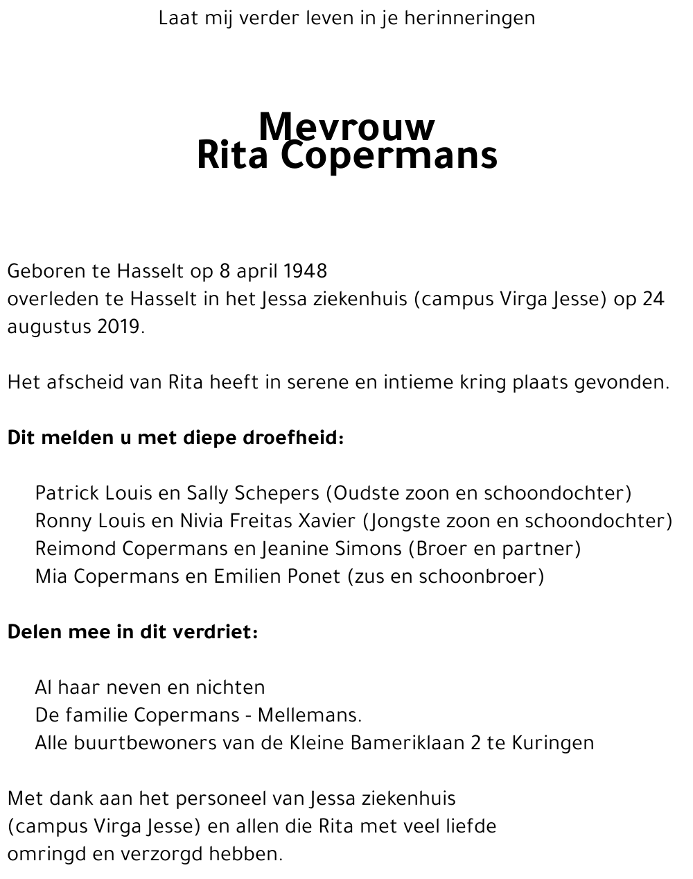Rita Copermans