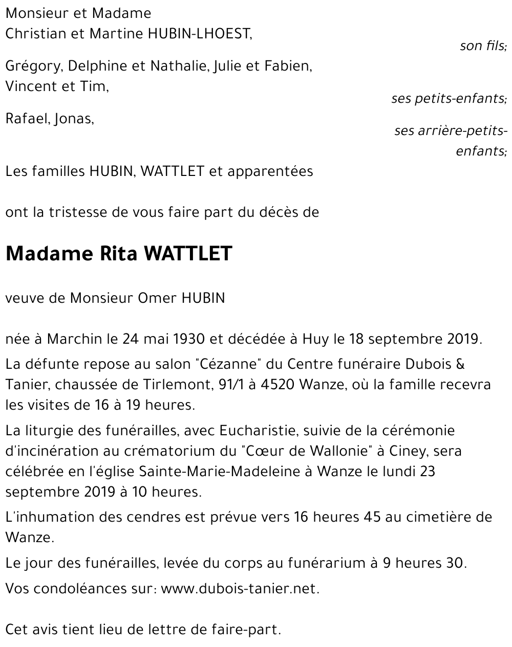 Rita WATTLET
