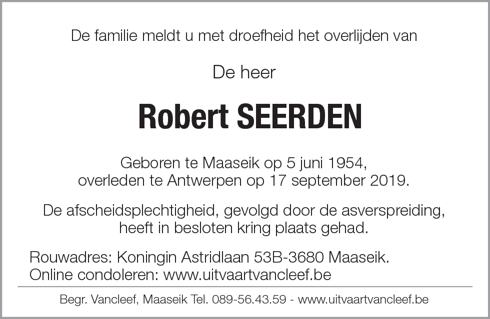 Robert Seerden