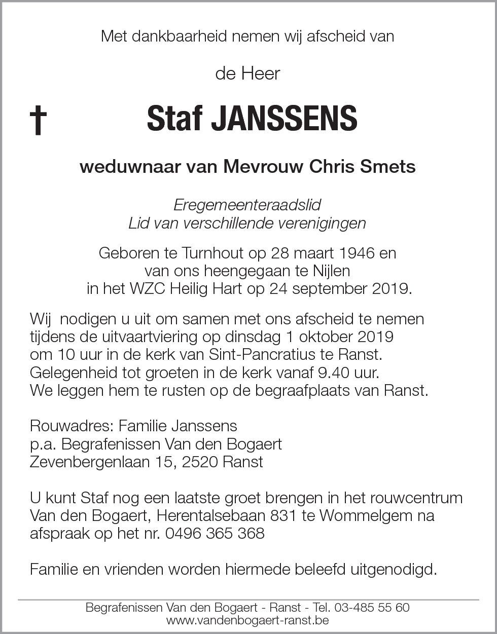 Staf Janssens