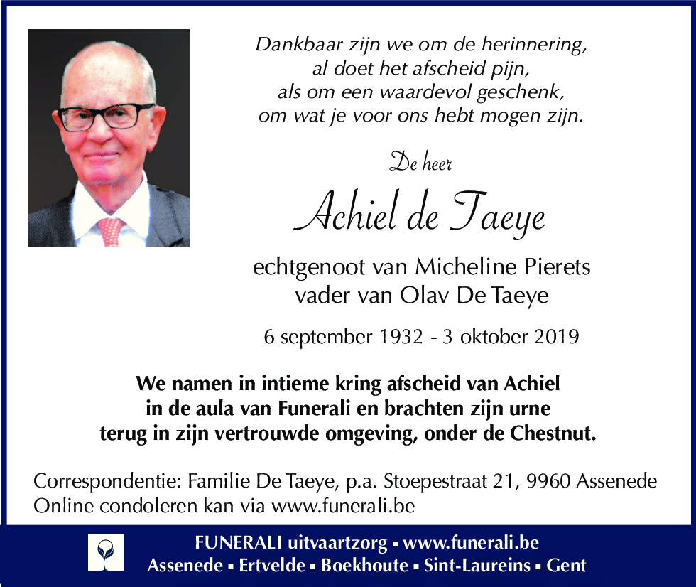 Achiel De Taeye