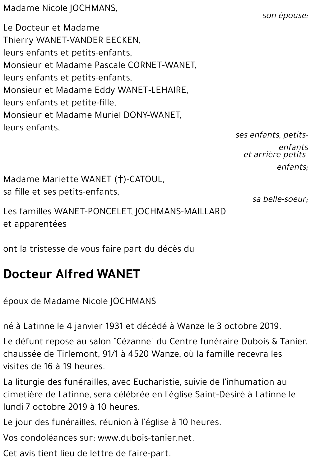 Alfred WANET
