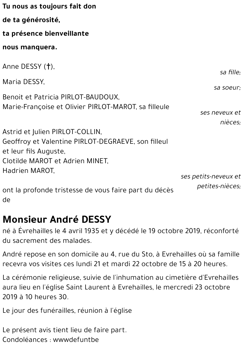 André DESSY