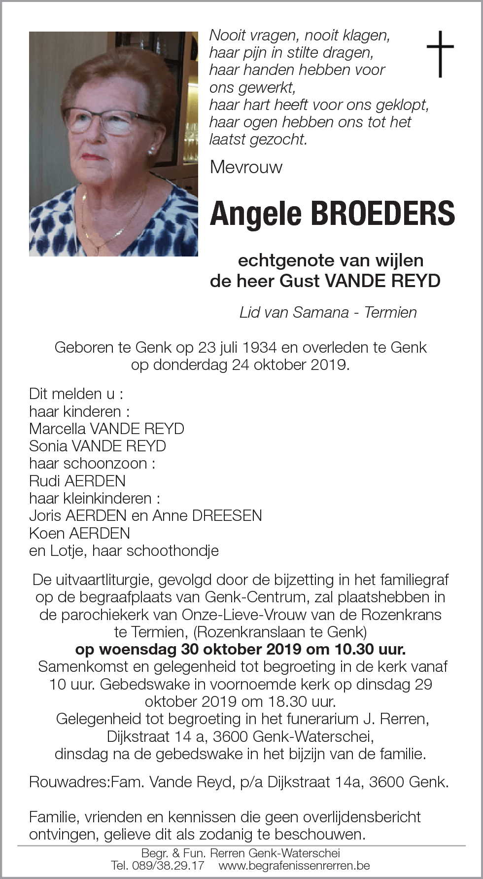 Angele BROEDERS
