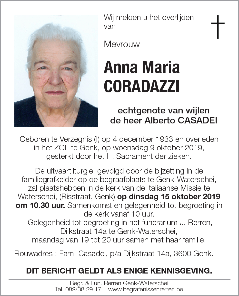 Anna Maria CORADAZZI