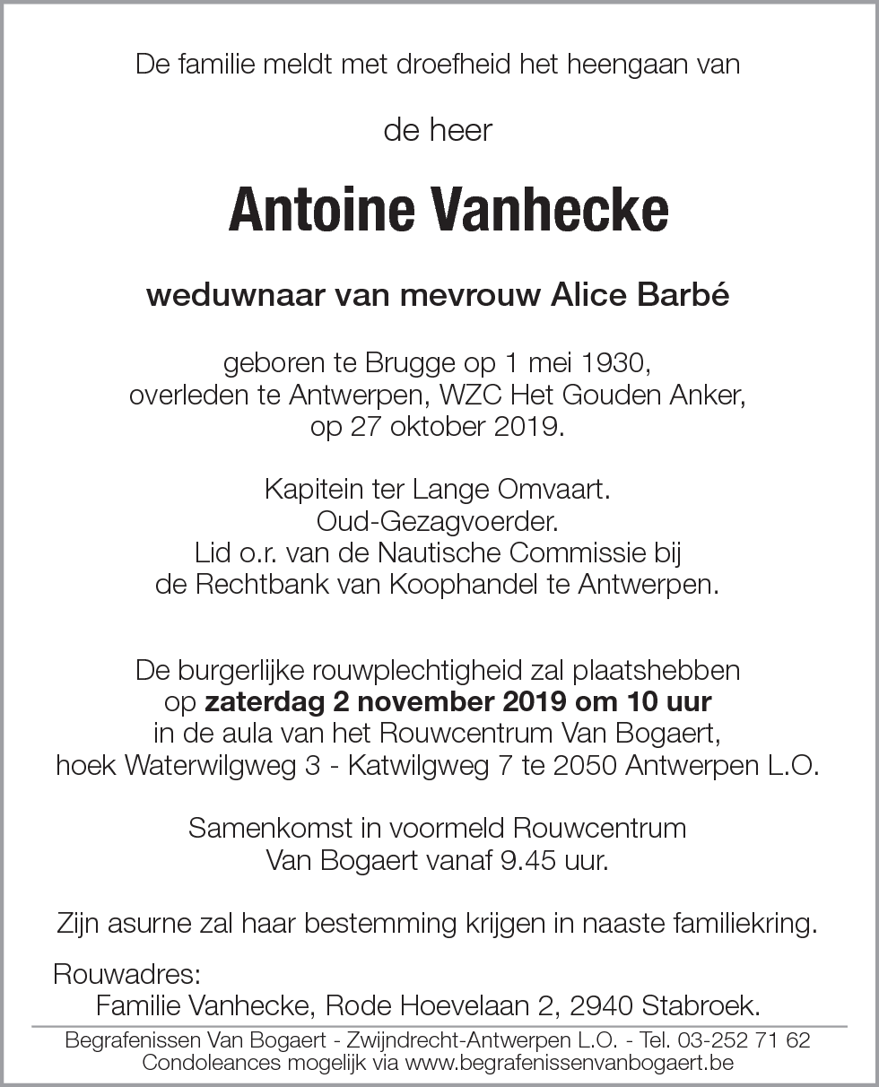 Antoine Vanhecke