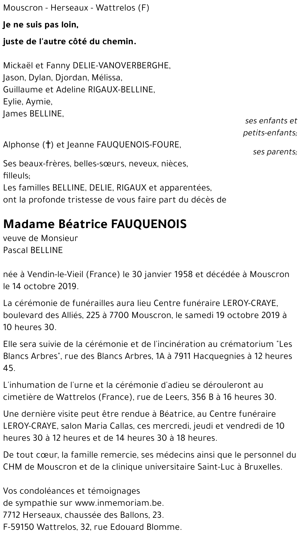 Béatrice FAUQUENOIS