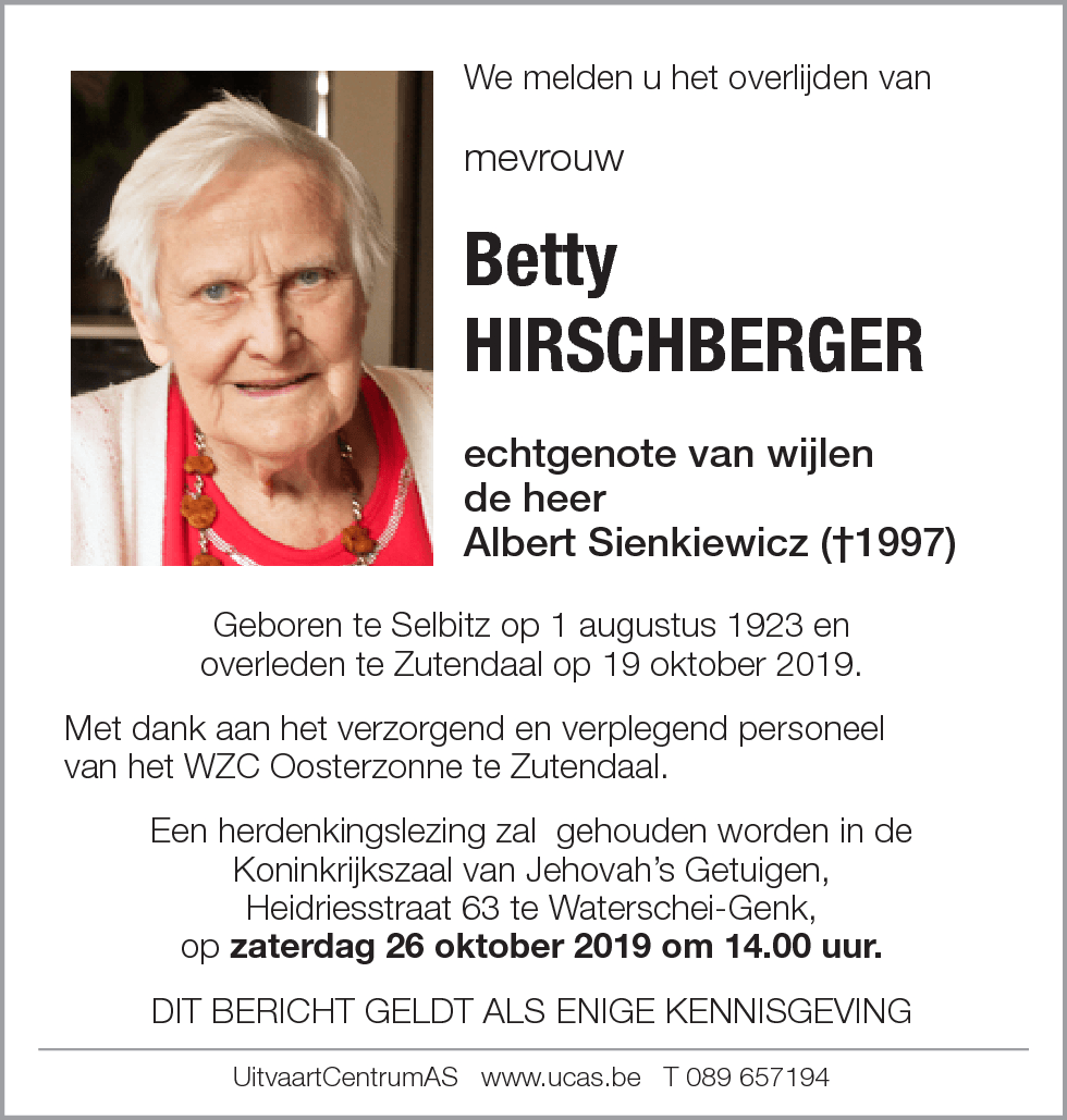 Betty Hirschberger