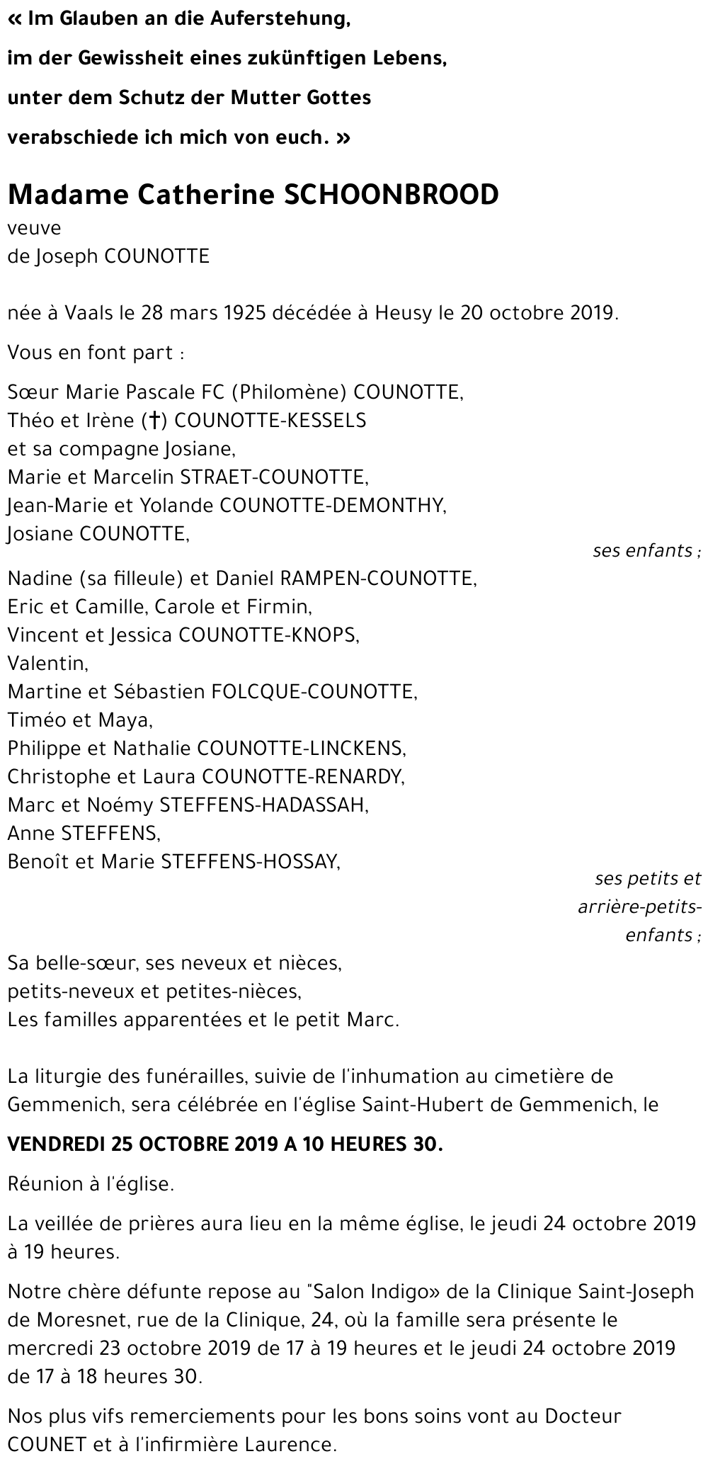 Catherine SCHOONBROOD