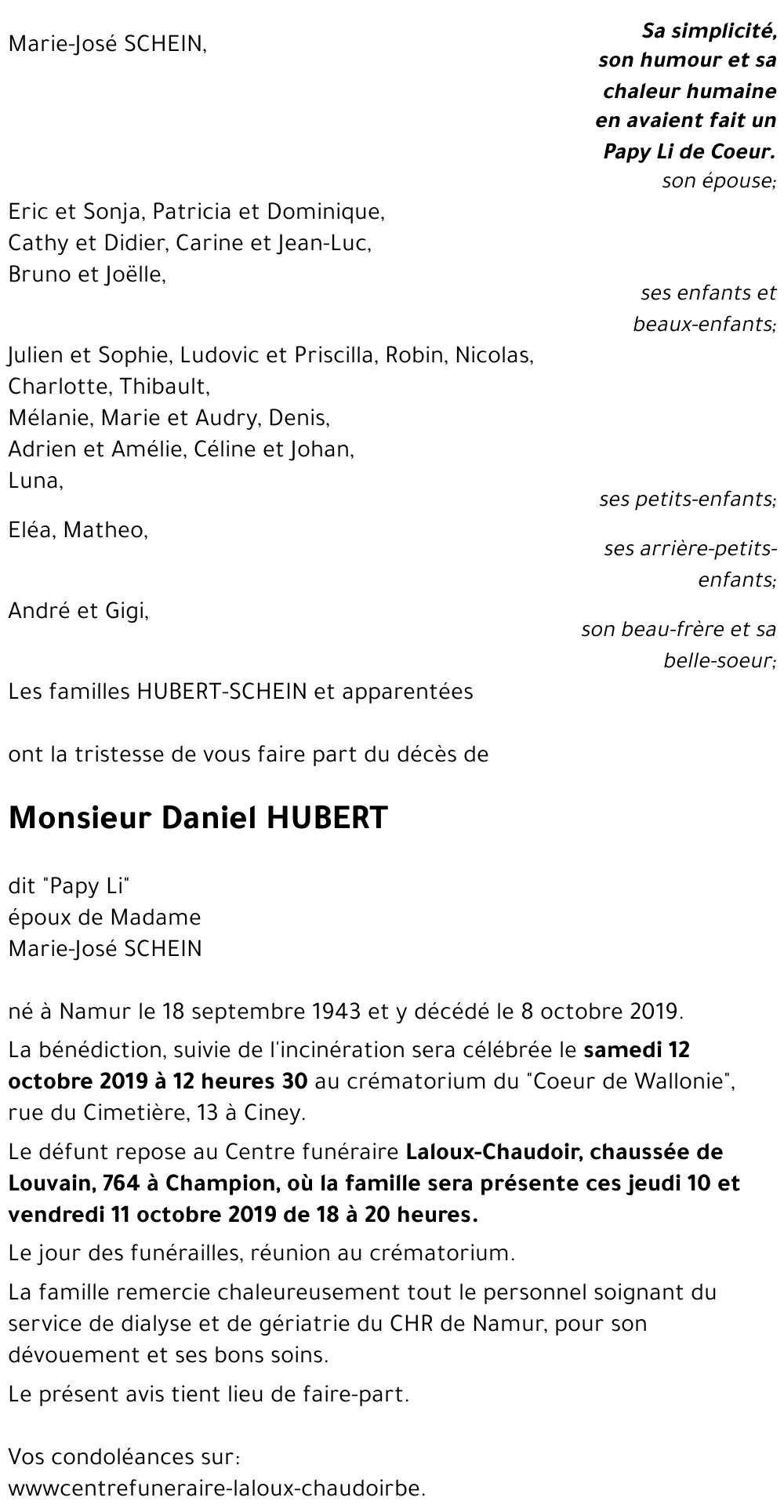 Daniel HUBERT