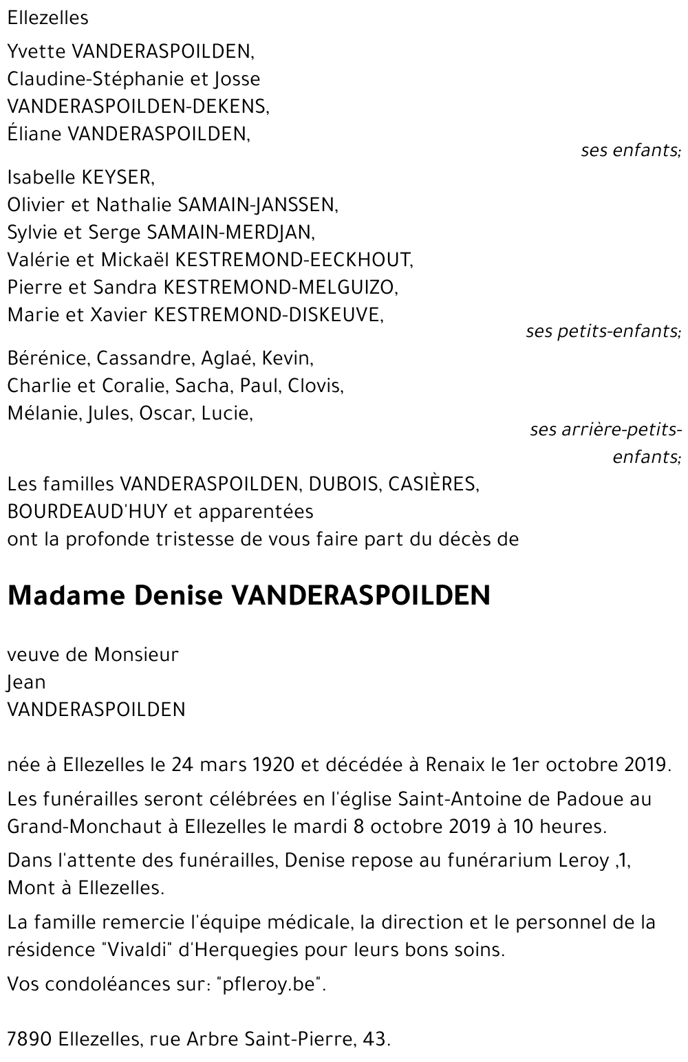 Denise Vanderaspoilden
