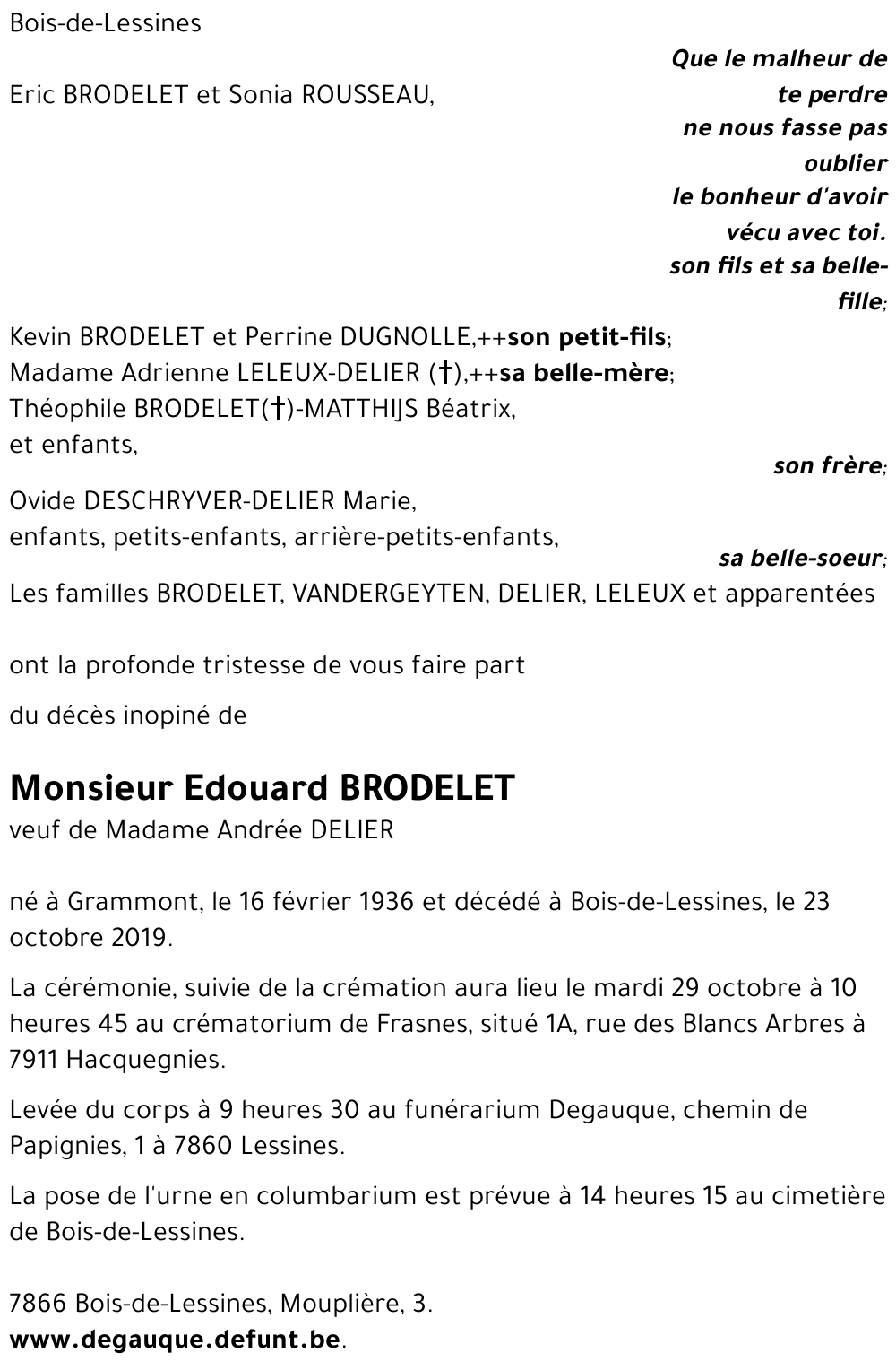 Edouard BRODELET