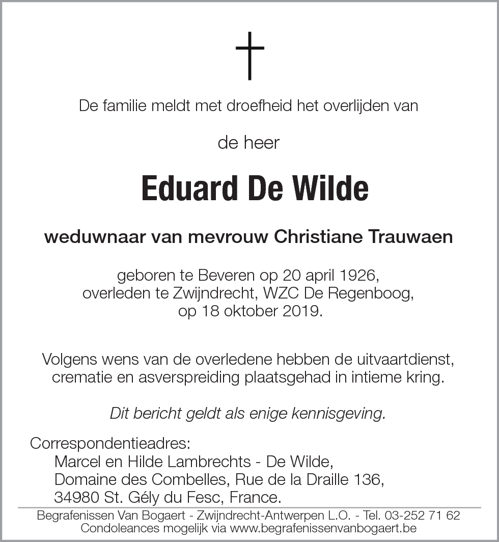 Eduard De Wilde