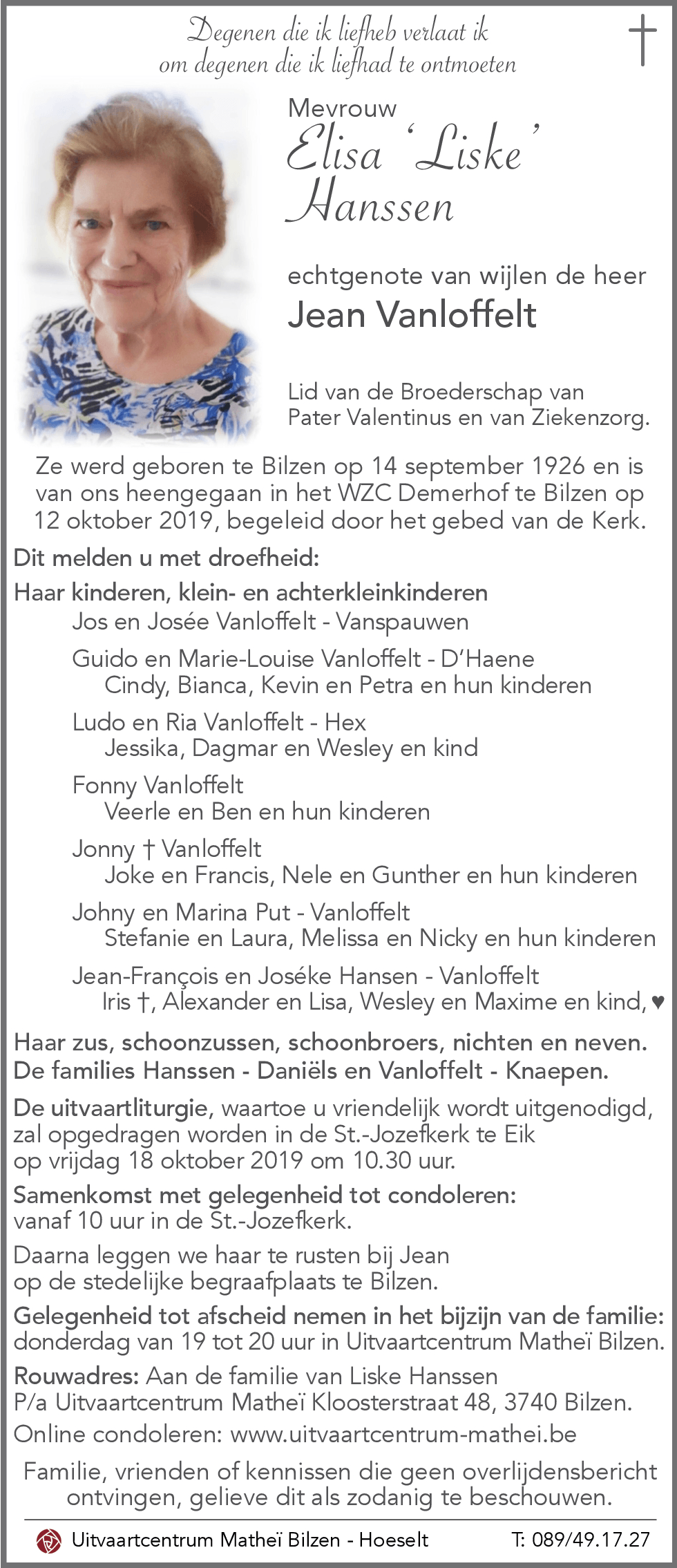 Elisa 'Liske' HANSSEN