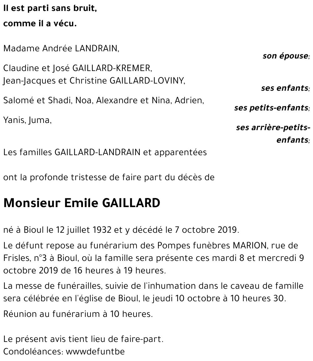 Emile GAILLARD