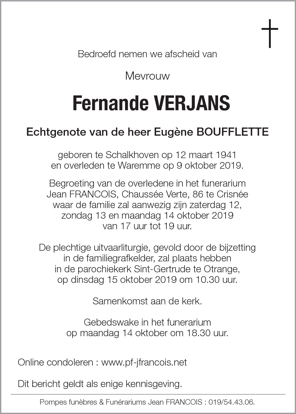 Fernande VERJANS