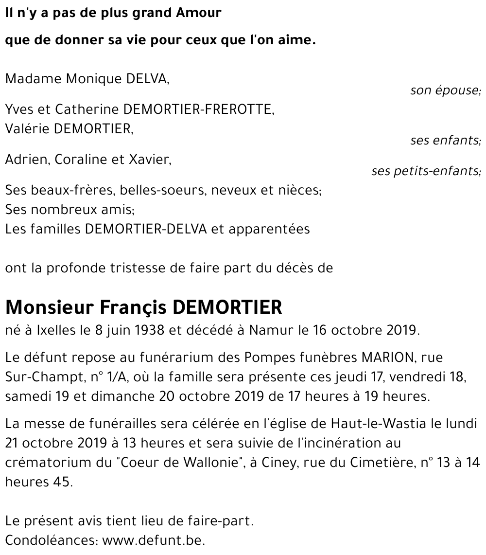 Françis DEMORTIER