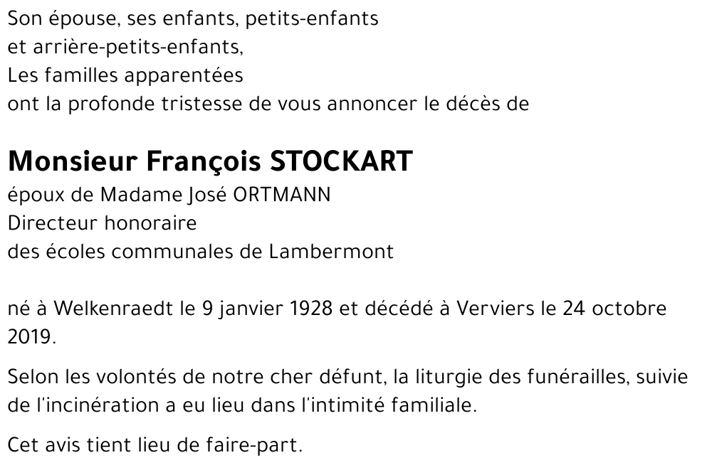 François STOCKART