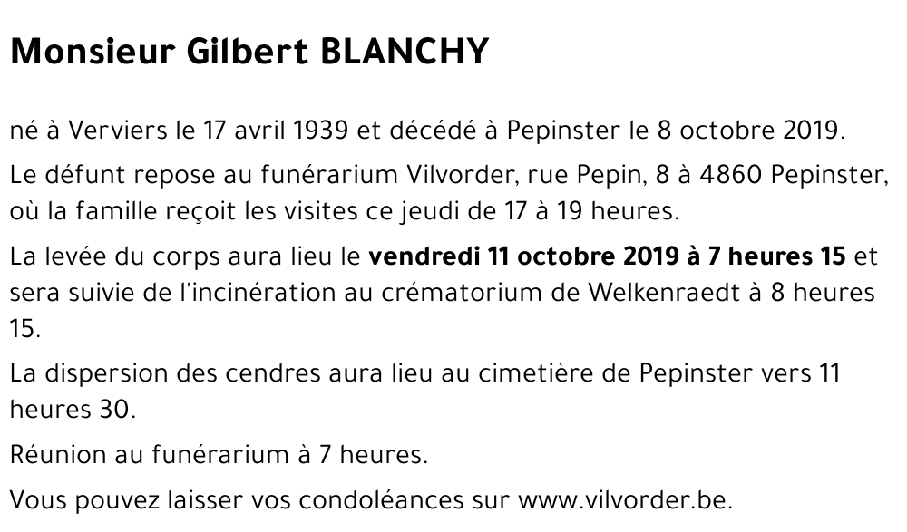 Gilbert BLANCHY