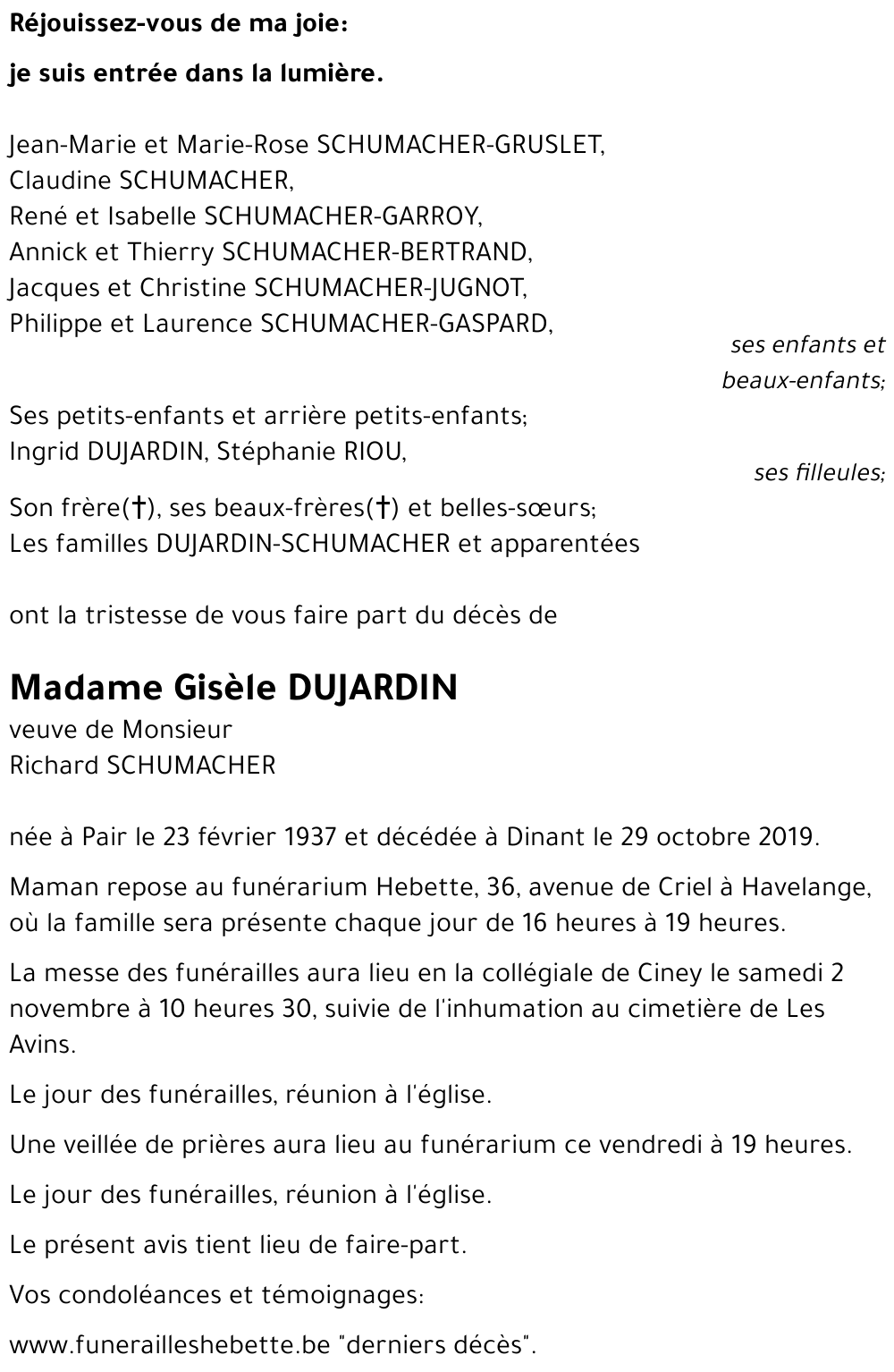 Gisèle DUJARDIN