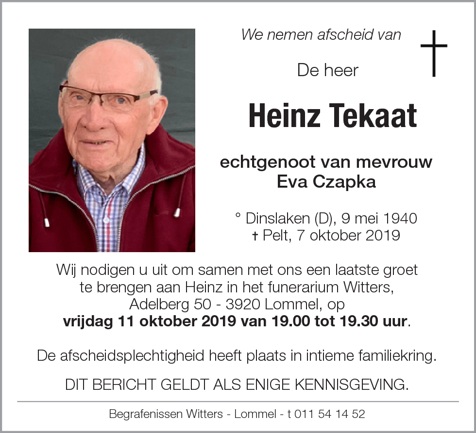 Heinz Tekaat