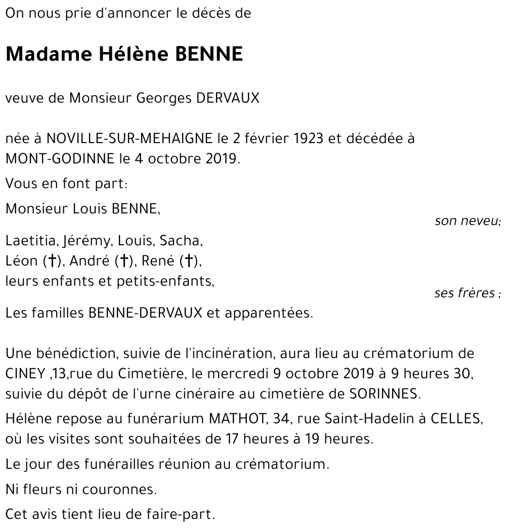 Hélène BENNE