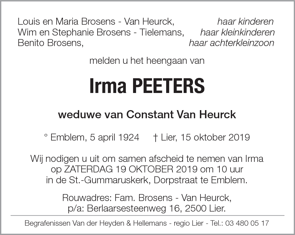 Irma Peeters