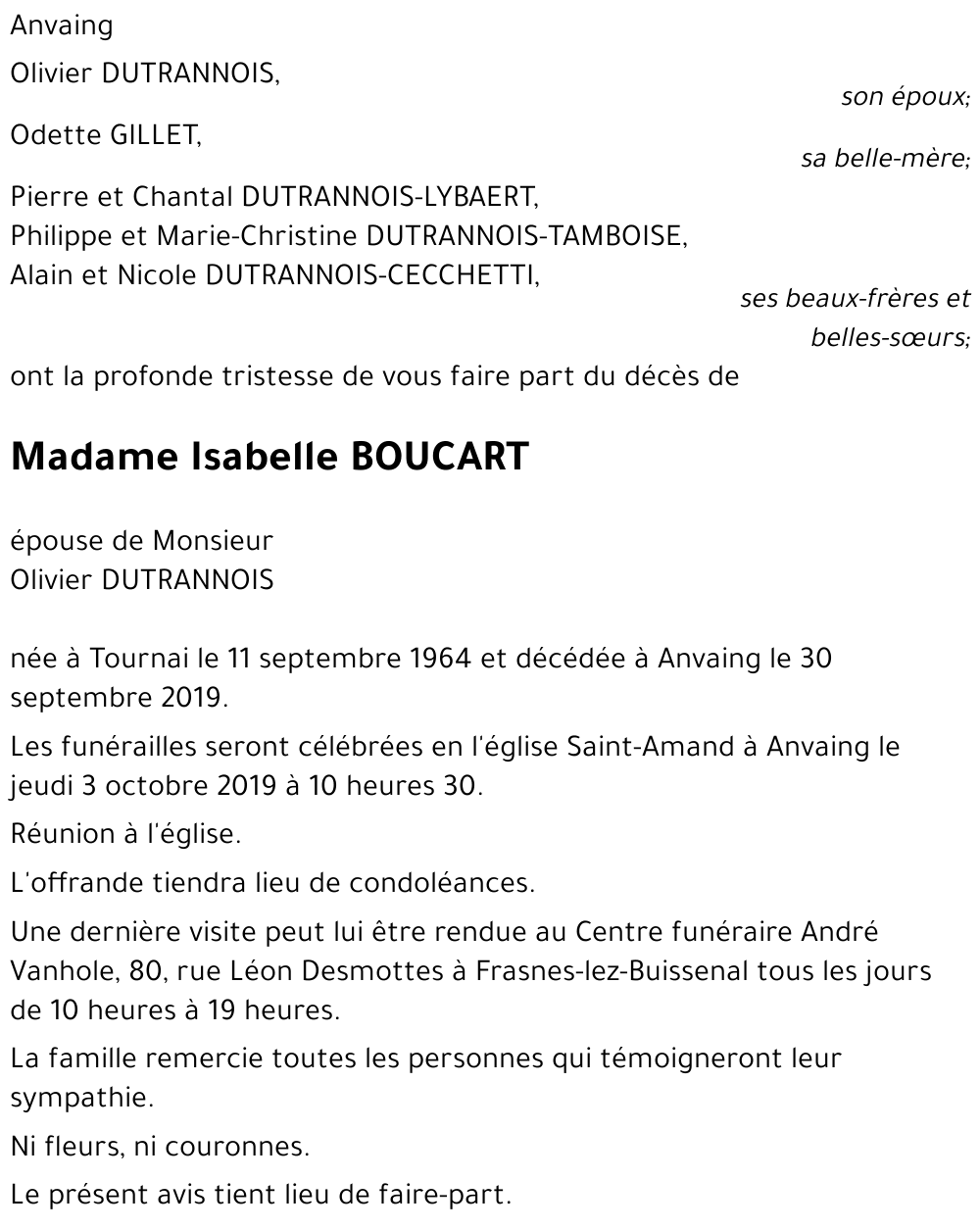 Isabelle BOUCART