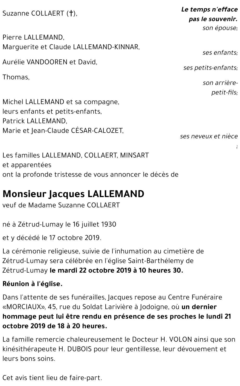 Jacques LALLEMAND