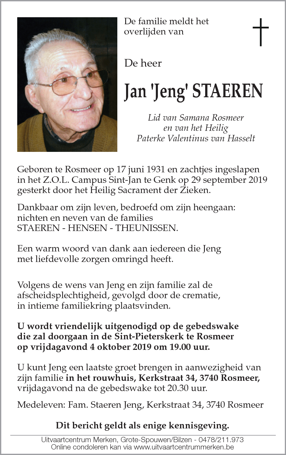 Jan Staeren
