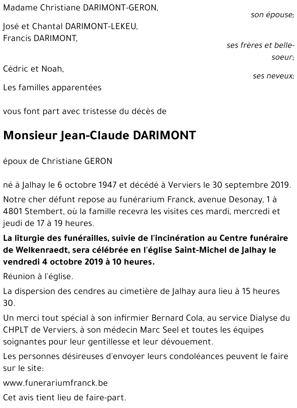 Jean-Claude DARIMONT