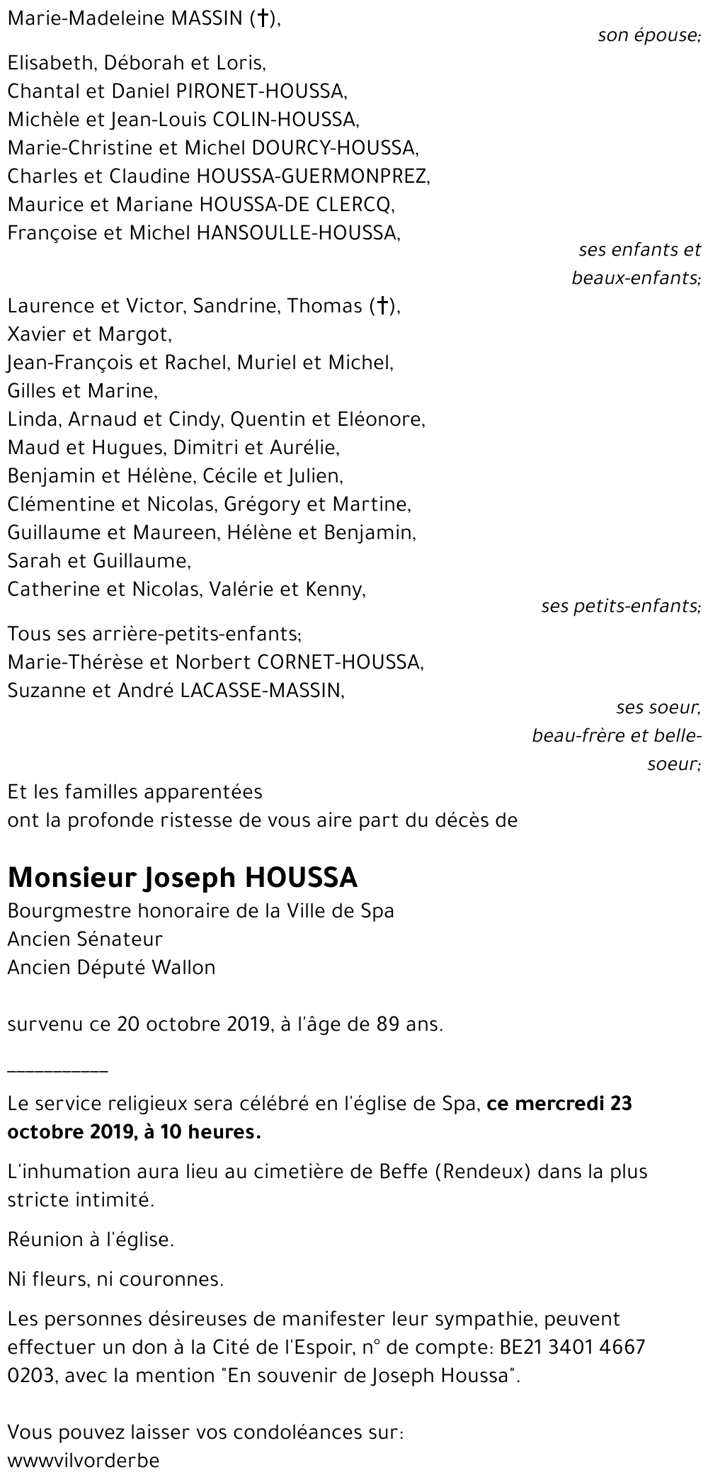 Joseph HOUSSA