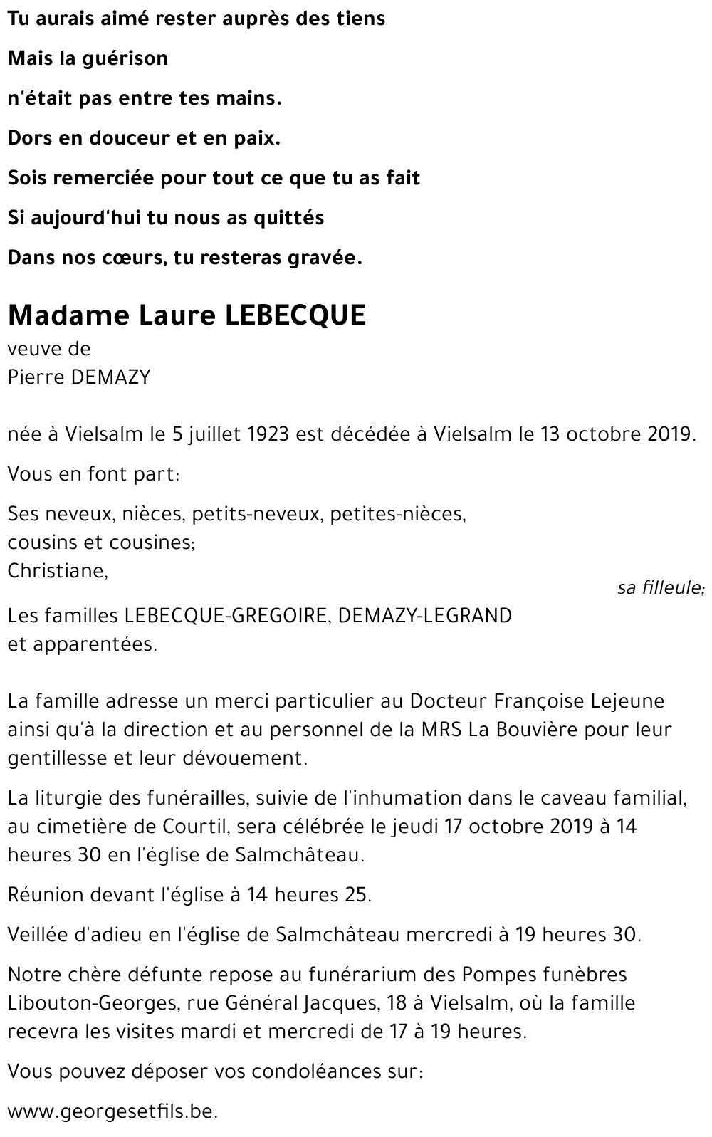 Laure LEBECQUE