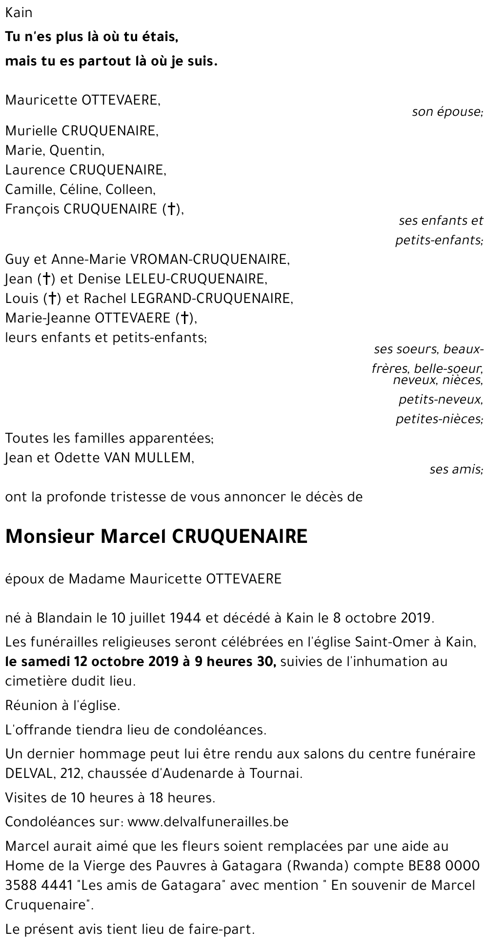 Marcel CRUQUENAIRE