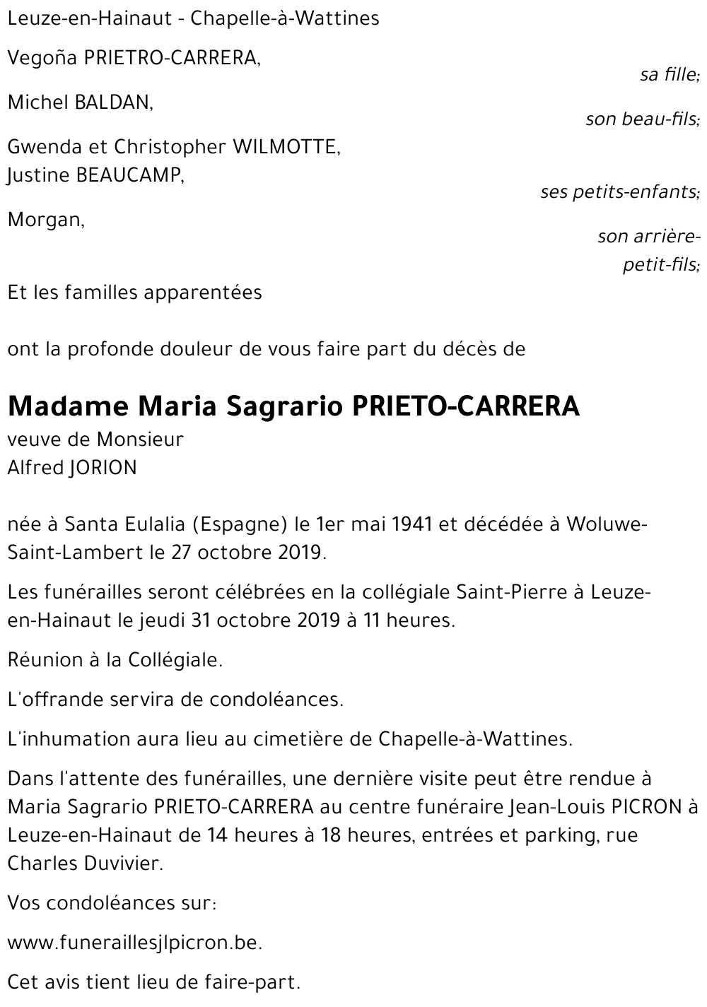 Maria Sagrario PRIETO-CARRERA