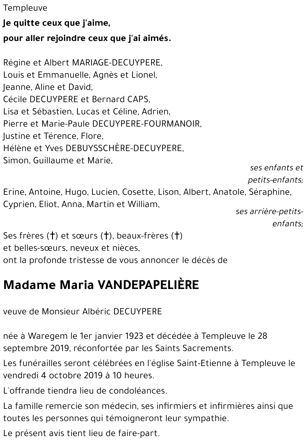 Maria VANDEPAPELIERE