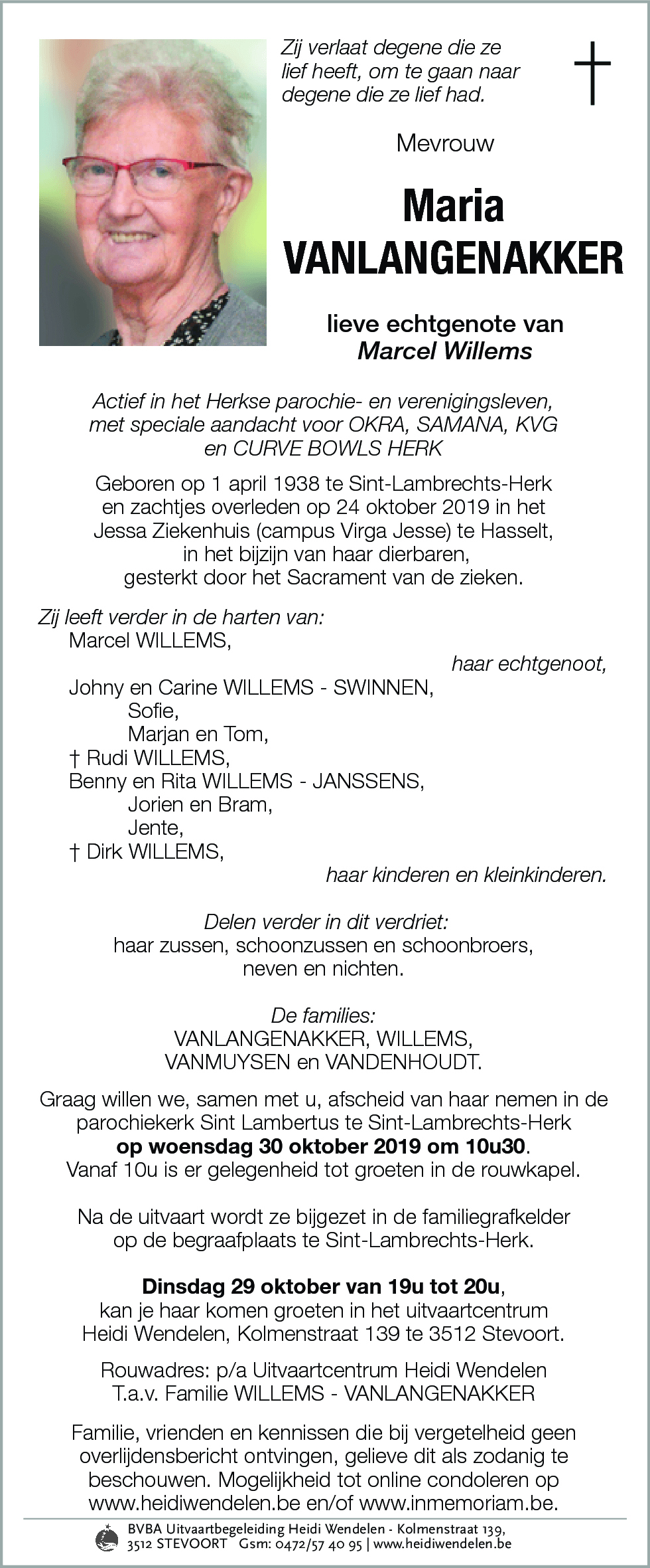 Maria Vanlangenakker