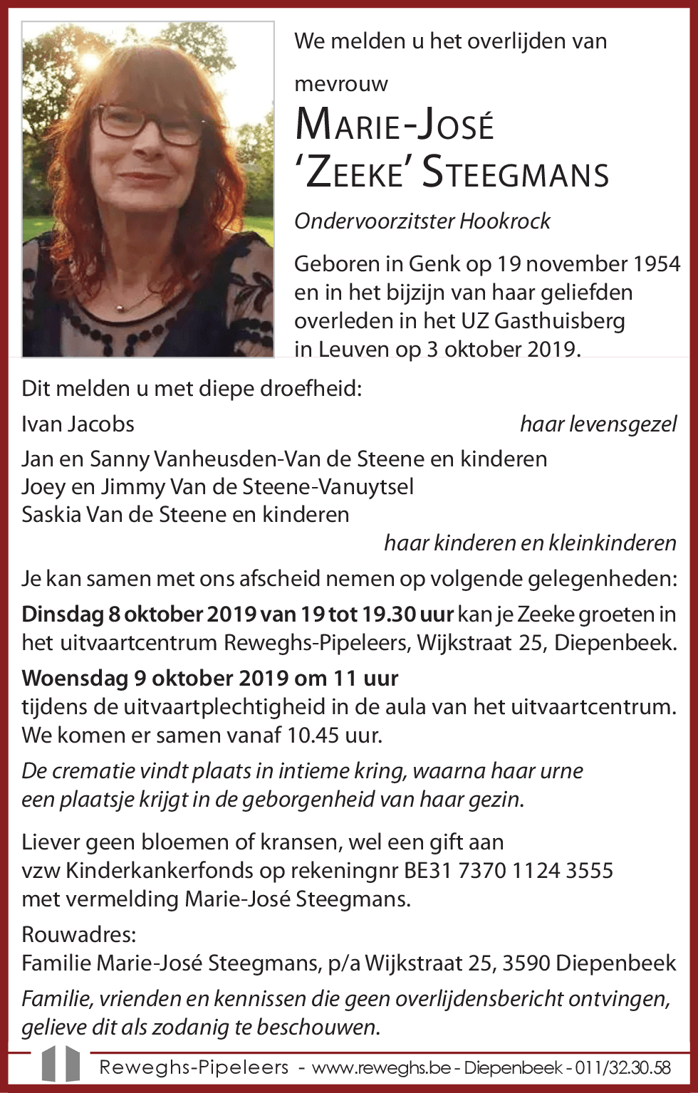 Marie-José 'Zeeke' Steegmans