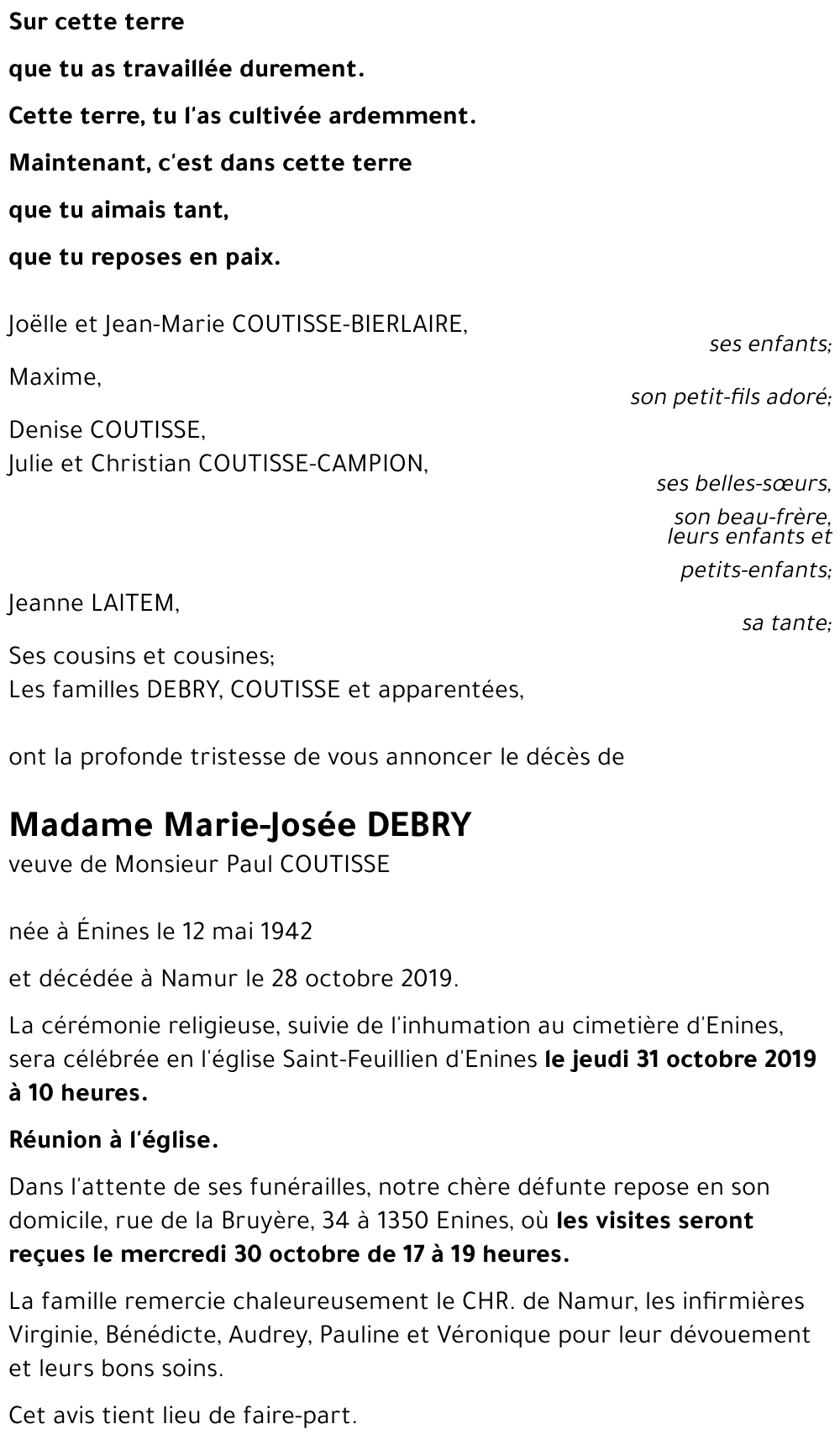 Marie-Josée DEBRY