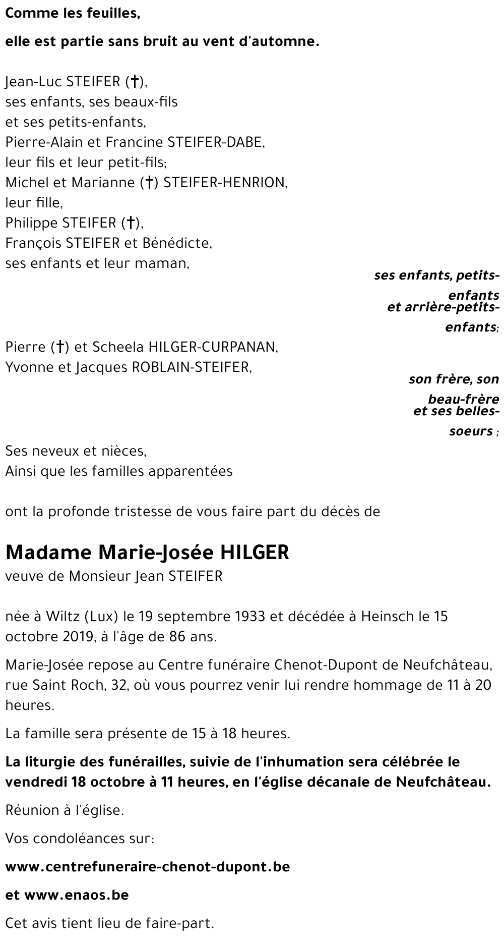 Marie-Josée HILGER