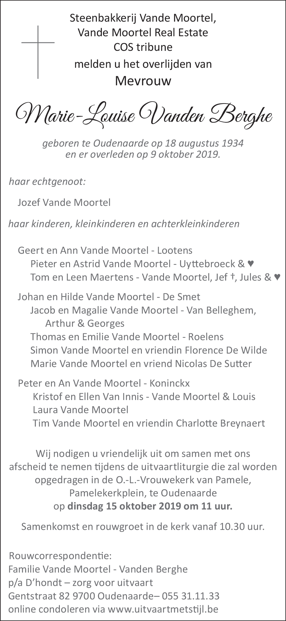 Marie-Louise Vanden Berghe